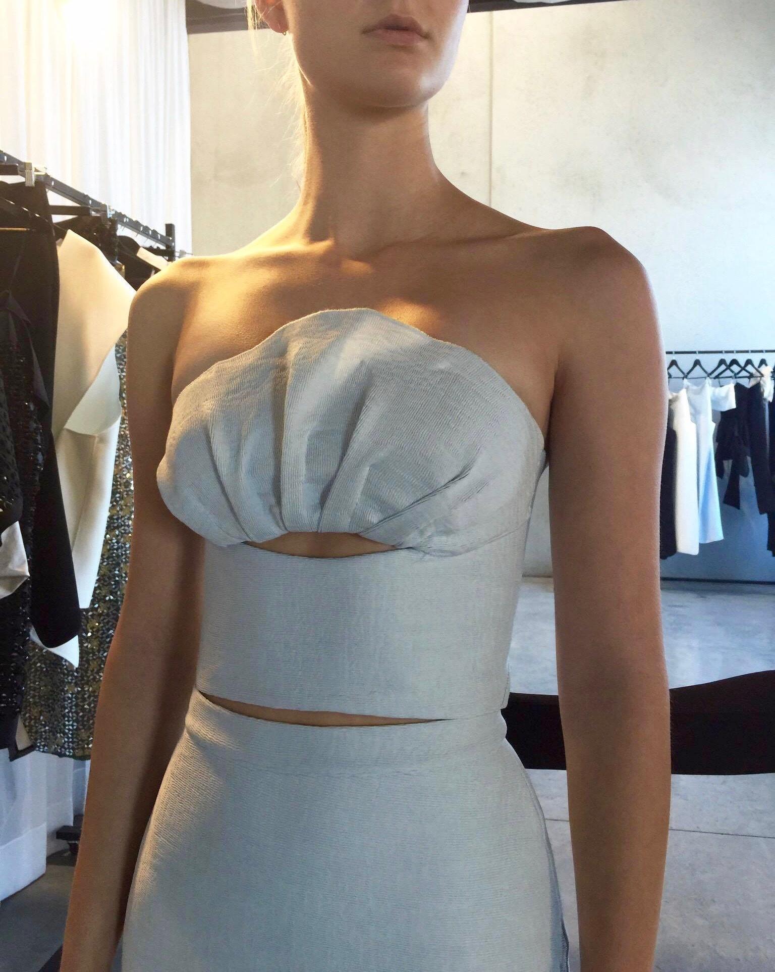 Maticevski blue emulate bustier and skirt size 6 - Image 5