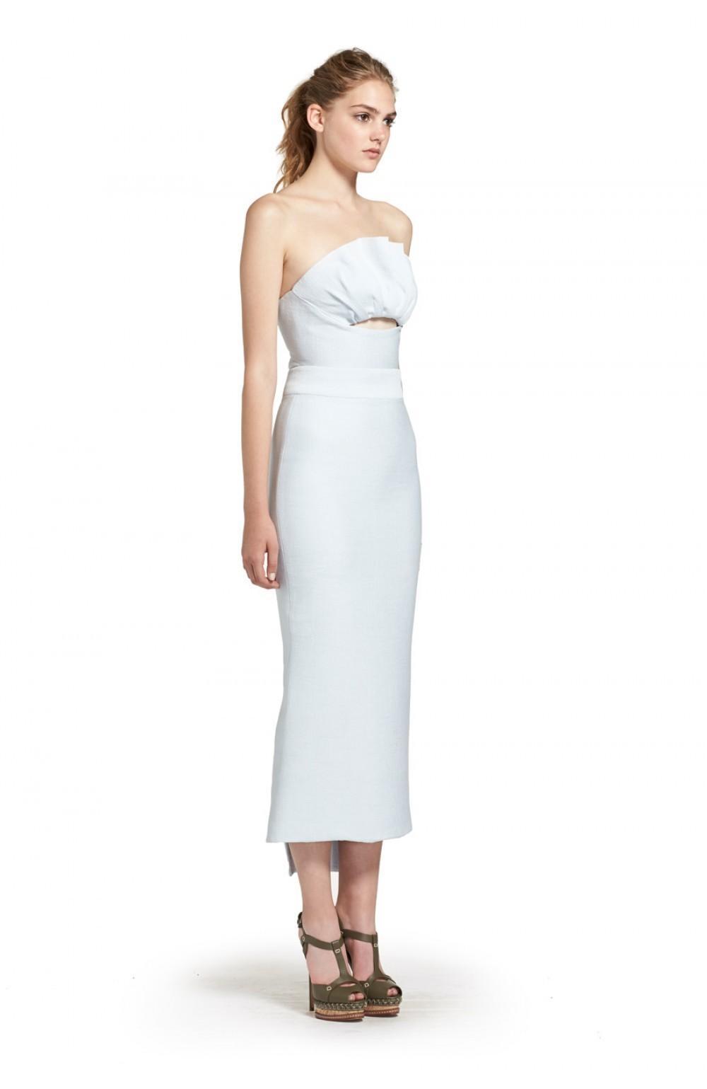 Maticevski blue emulate bustier and skirt size 6 - Image 3