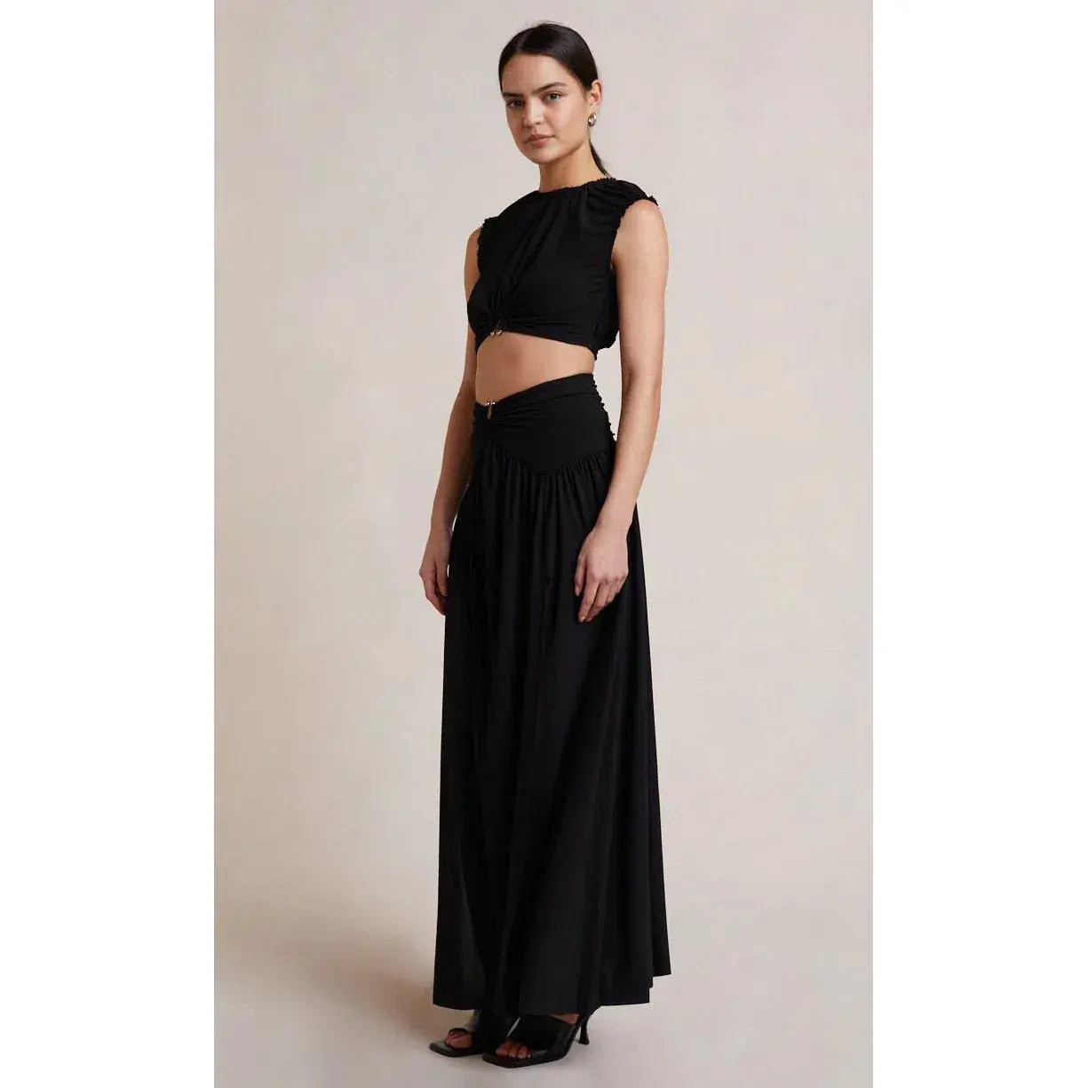 Bec & Bridge Minx Top & Maxi Skirt Black Size AU 6 - Image 1