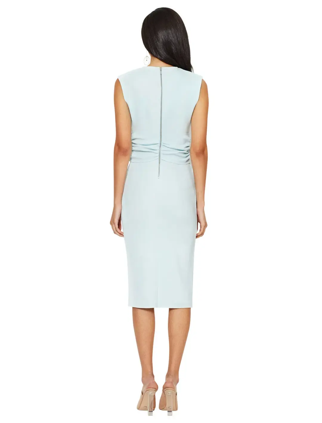 Bec & Bridge Salt Lake Wrap Dress Ice Blue Size 8 for rent on The Volte - main image