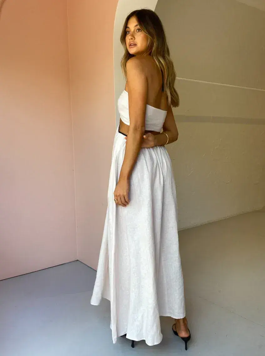 Bec and Bridge Noelle Cut Out Maxi Dress in Natural Size 10 - Image 2