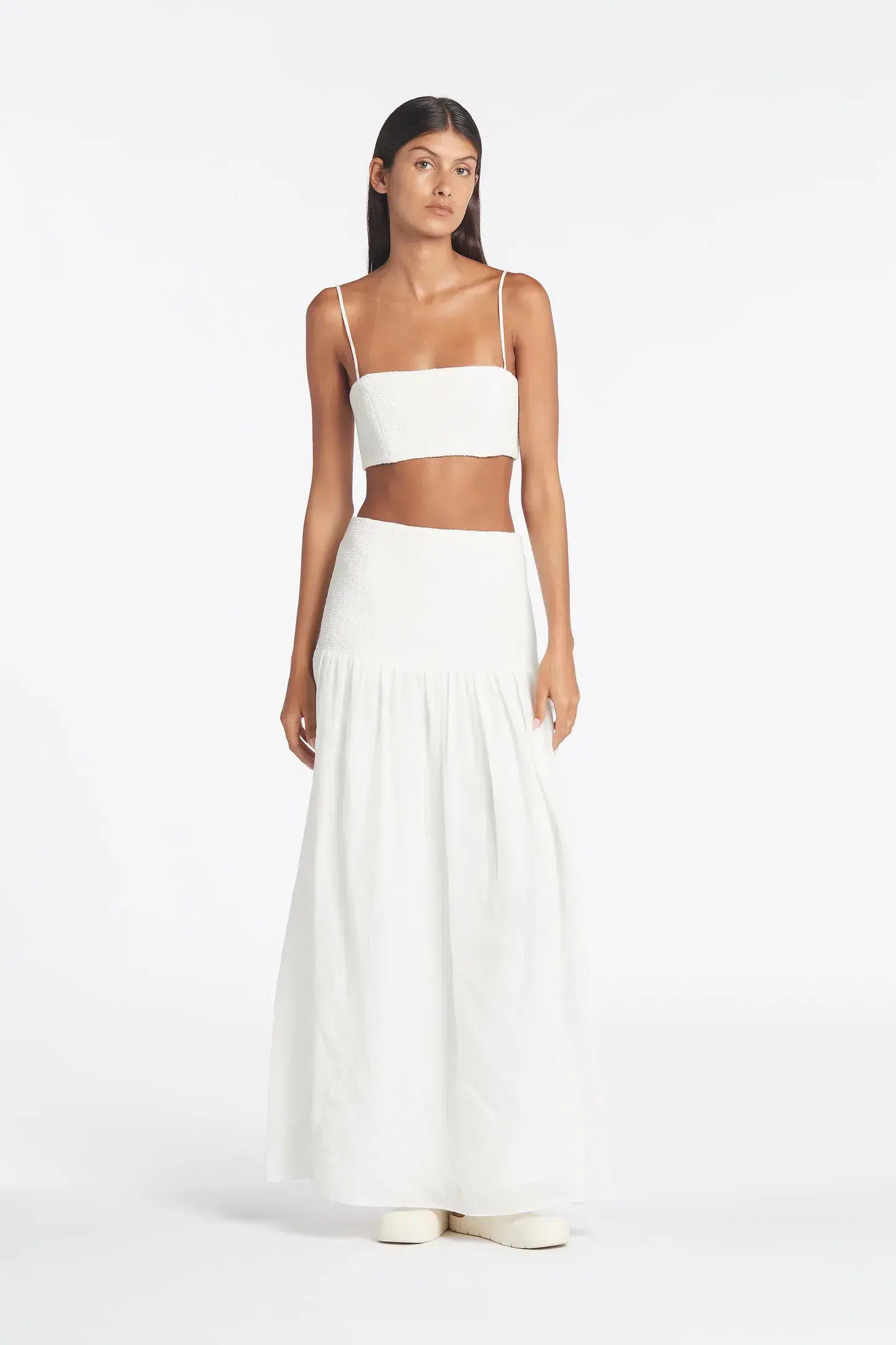 Sir The Label Diana Crop Top and Maxi Skirt Set White Size 1 / AU 8 - Image 1