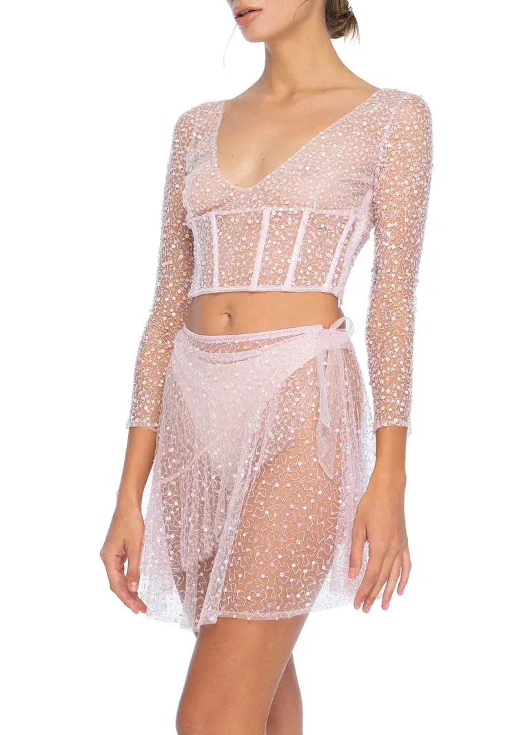 Dyspnea Certified Freak Bodice Pink Size L/AU 12 - Image 1