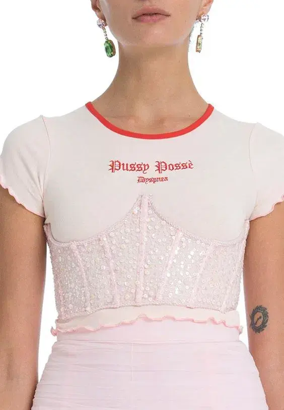 Dyspnea Ta Ta Bodice Pink Size M/Au 10 - Image 4