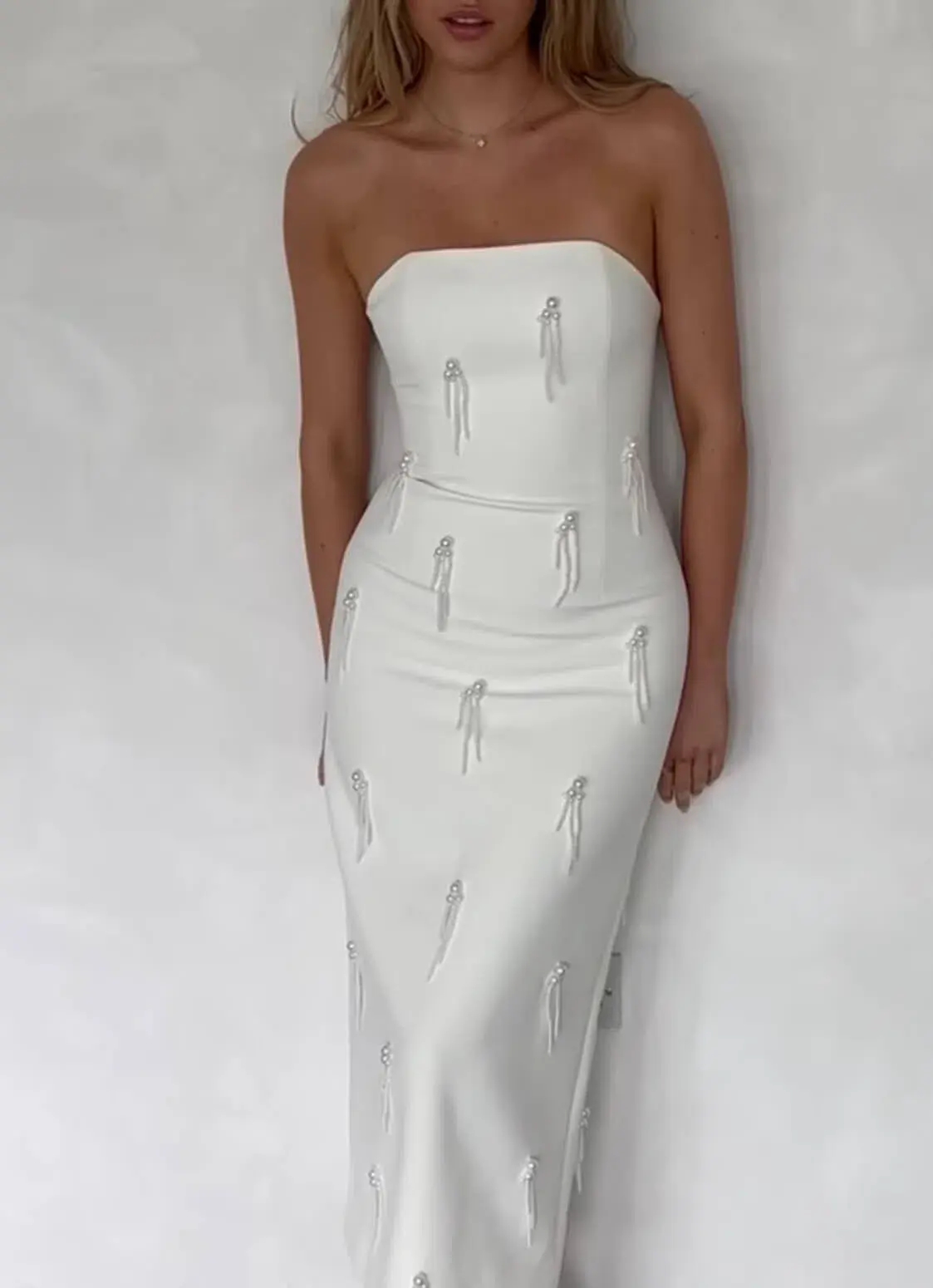 Odd Muse - The Ultimate Muse Embellished Midi Dress - Size M (10) - Image 4