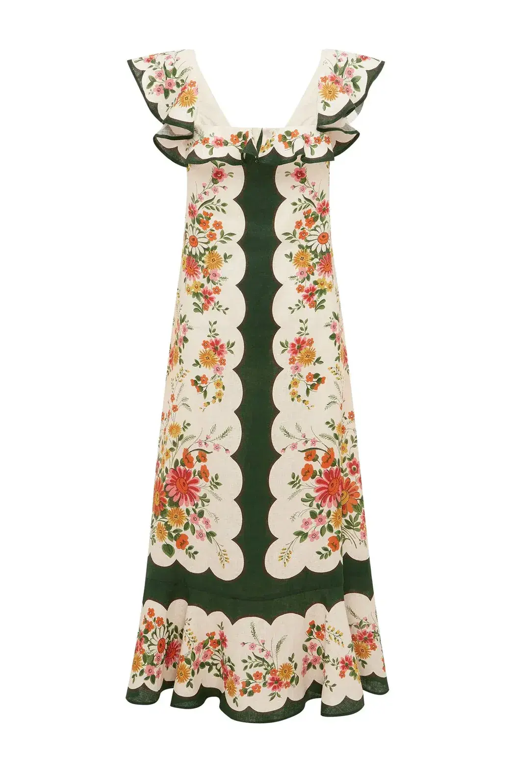 Alemais - Elisabetta Ruffle Midi Dress - Size 14 - Image 6