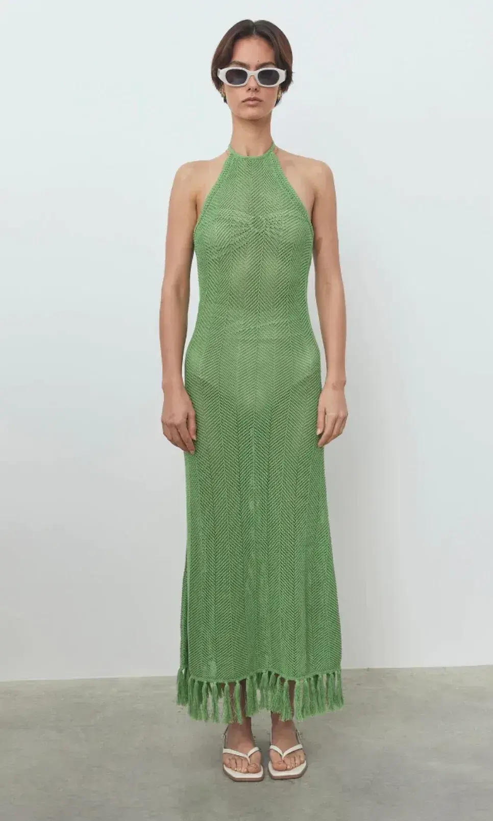 Viktoria & Woods Kryptonite Dress In Emerald Size 10 for rent on The Volte - main image