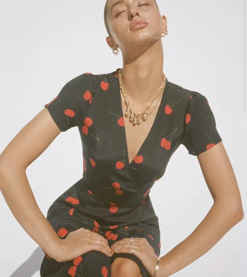 Realisation Par Teale Wild Cherry Dress Print Size 10  - Image 2