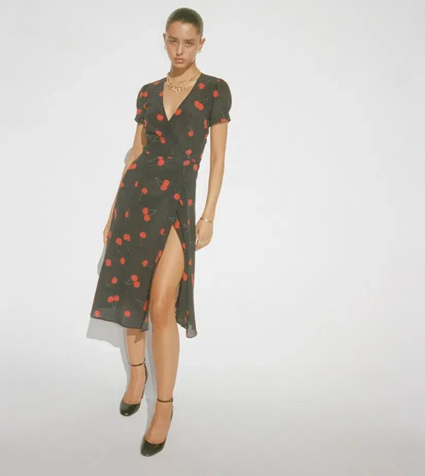 Realisation Par Teale Wild Cherry Dress Print Size 10  - Image 1