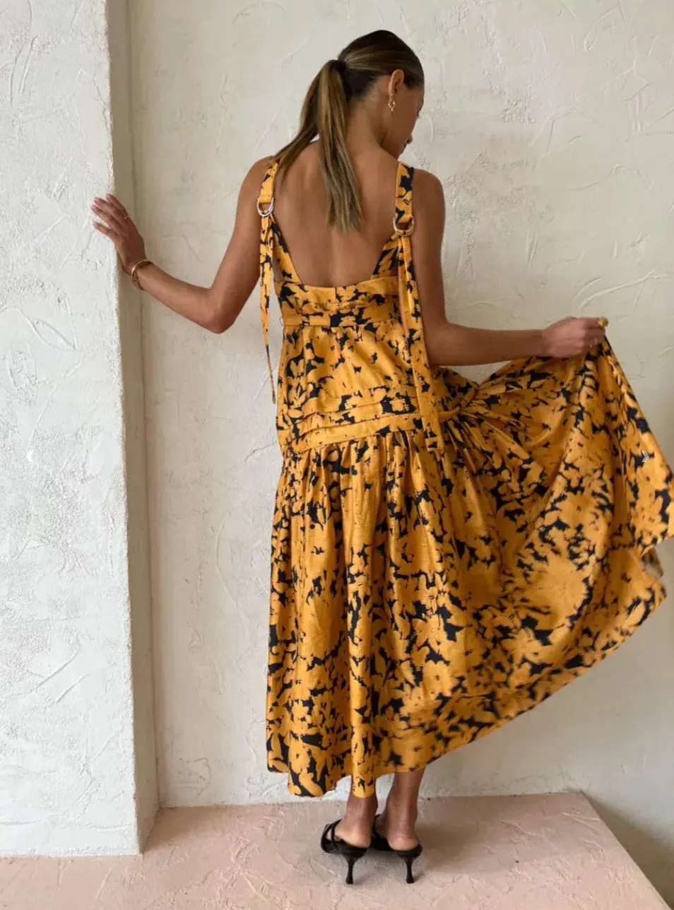 ACLER Astoria Dress in Night Garden Size 10 for rent on The Volte - main image