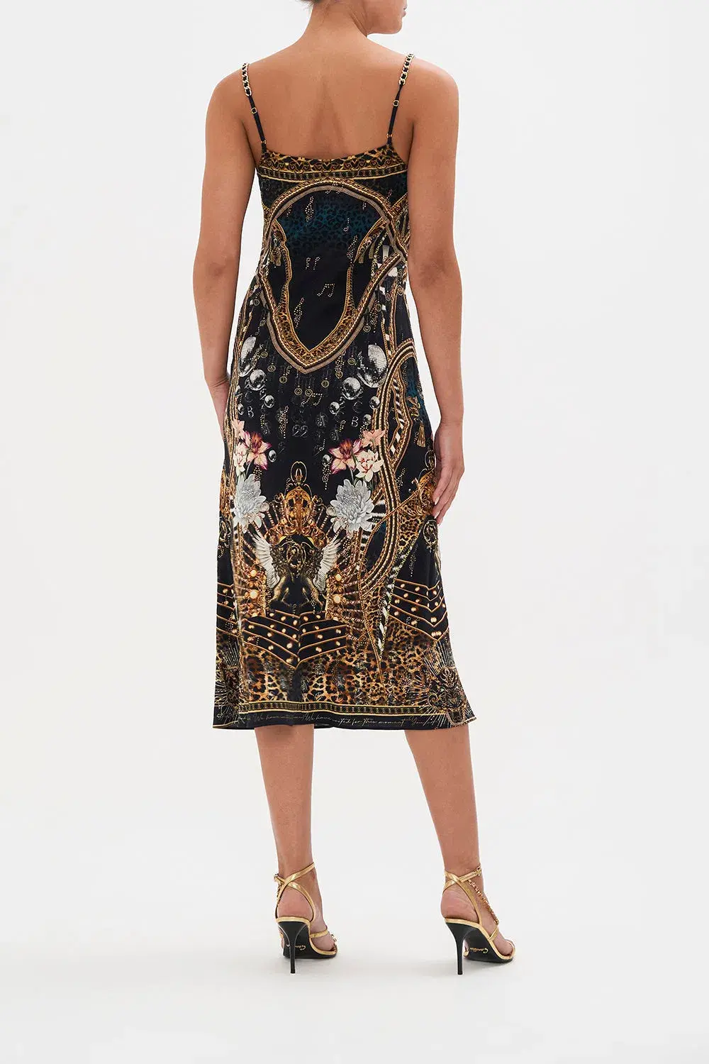Camilla x Robbie Williams Rockstar Royalty Long Bias Slip Dress Multi Size XL / Au 16 - Image 3