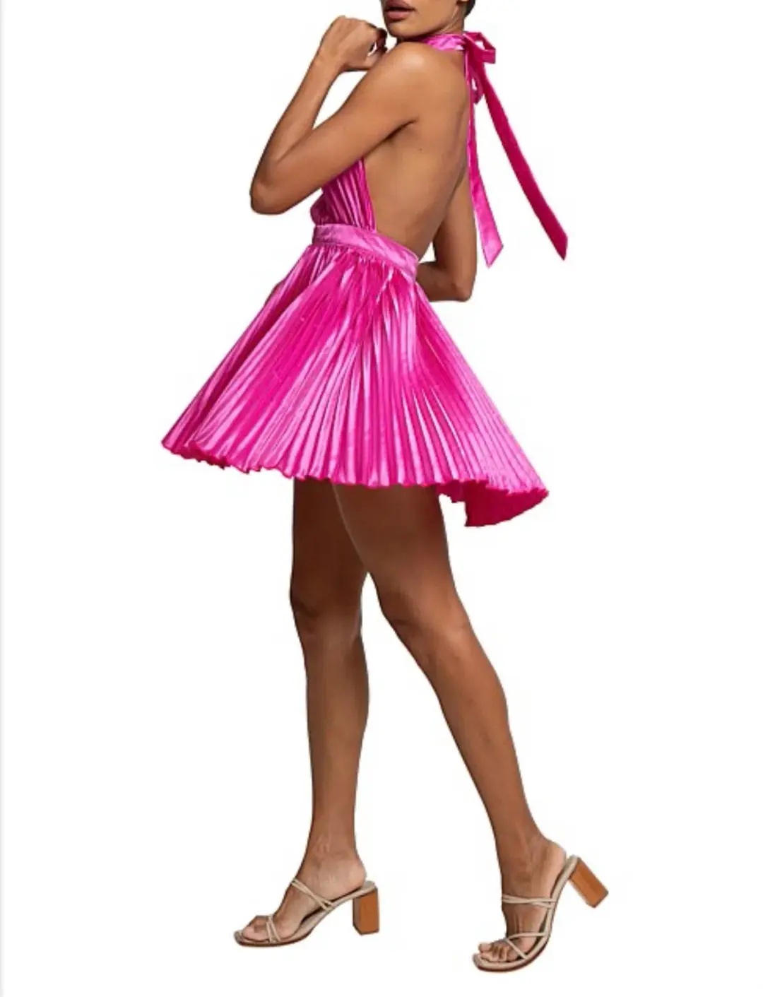 L'Idee Renaissance Mini Dress in Flamingo Size 10 / M for rent on The Volte - main image