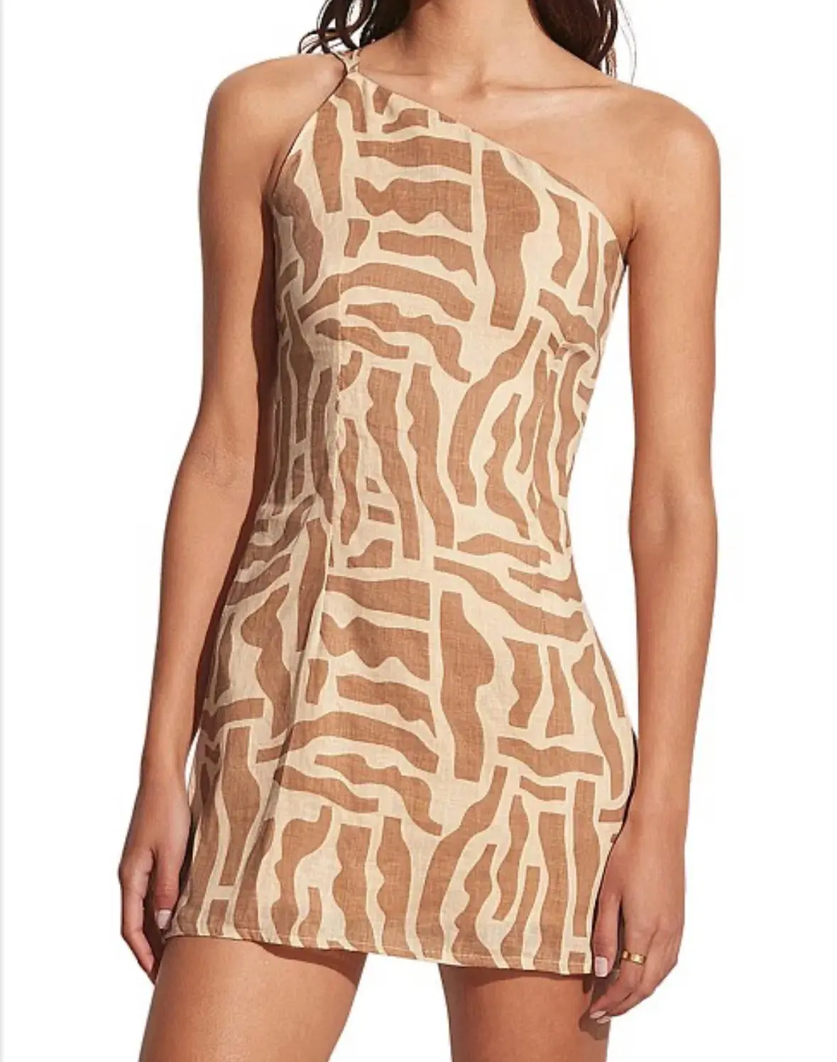 Faithfull the Brand Zippora Mini Dress Print Size 12 - Image 4