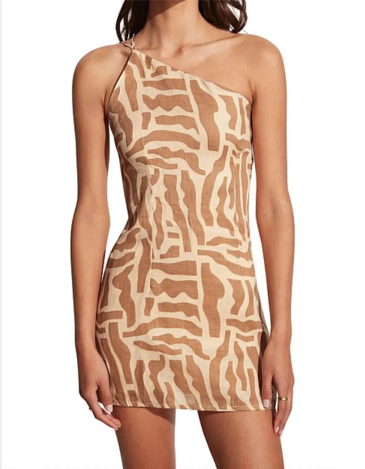 Faithfull the Brand Zippora Mini Dress Print Size 12 - Image 2
