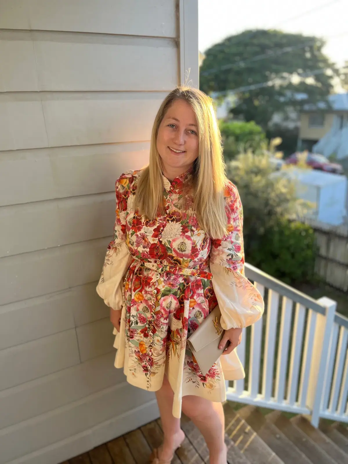 Zimmermann Wonderland Buttoned Mini Dress Floral Size 3 / Au 14 - Image 1
