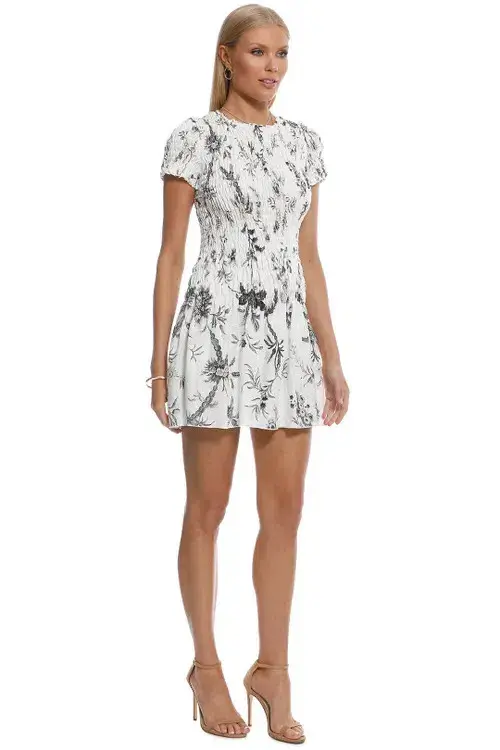 Sir the Label Mariele Ruched Tee Mini Dress White Size 3 / AU 12 - Image 1