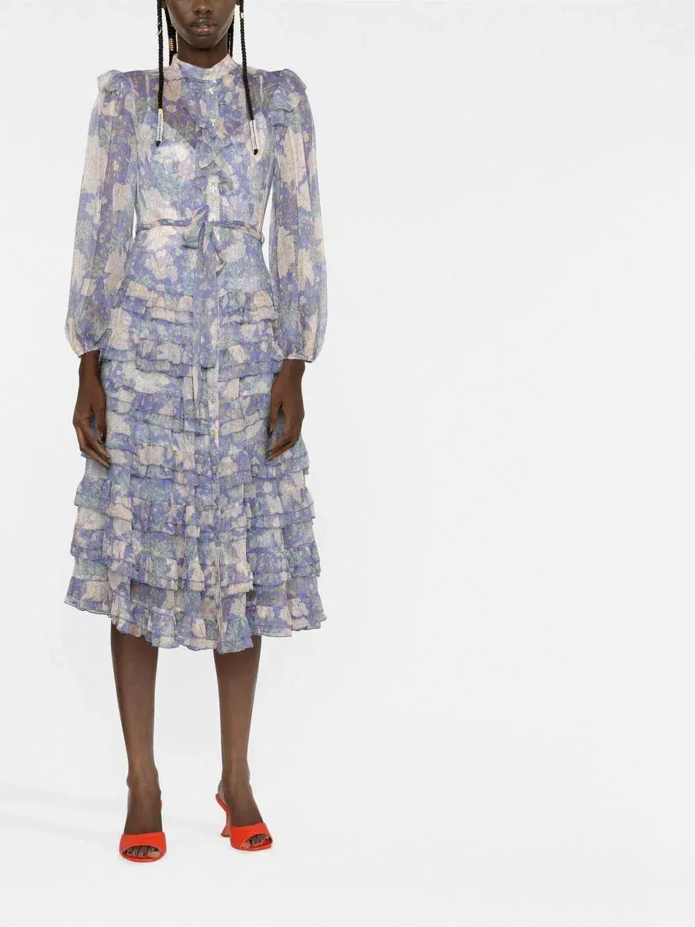 Zimmermann Scallop Cosmic Midi Blue Size 4 / AU 16 - Image 1