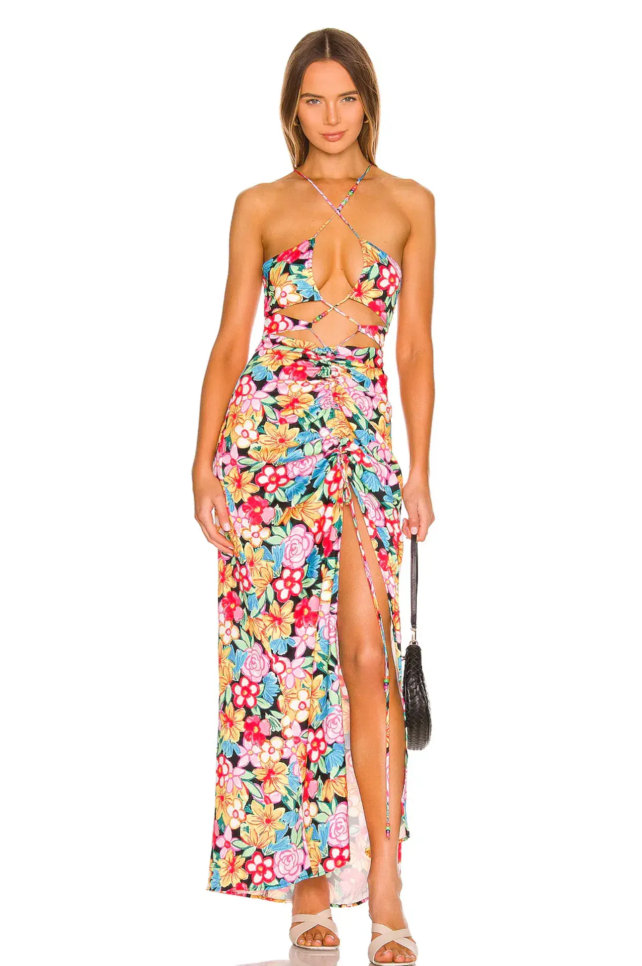 For Love and Lemons Mallory Maxi Multi-colored Size AU 8 - Image 1