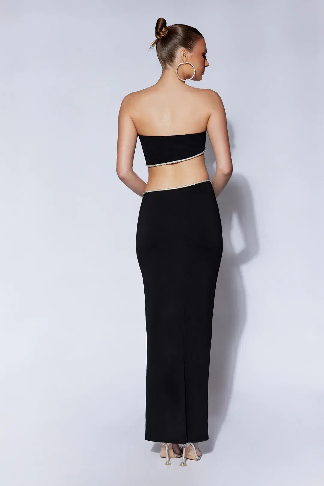 Meshki Jaden Strapless Cut Out Maxi Dress Black Size M / AU 10 - Image 2