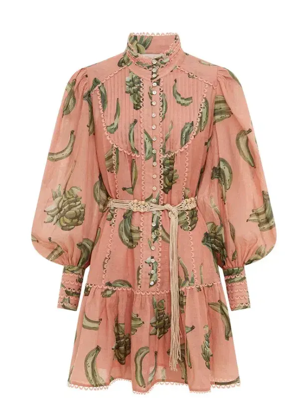 Alemais Bananarama Mini Dress Pink Size AU 10 - Image 2