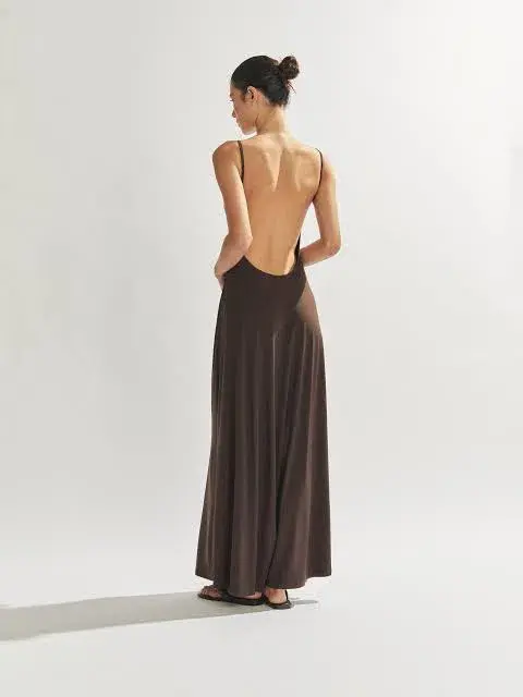 One Mile the Label Sammy Dress Cocoa Brown Size AU 10 - Image 2