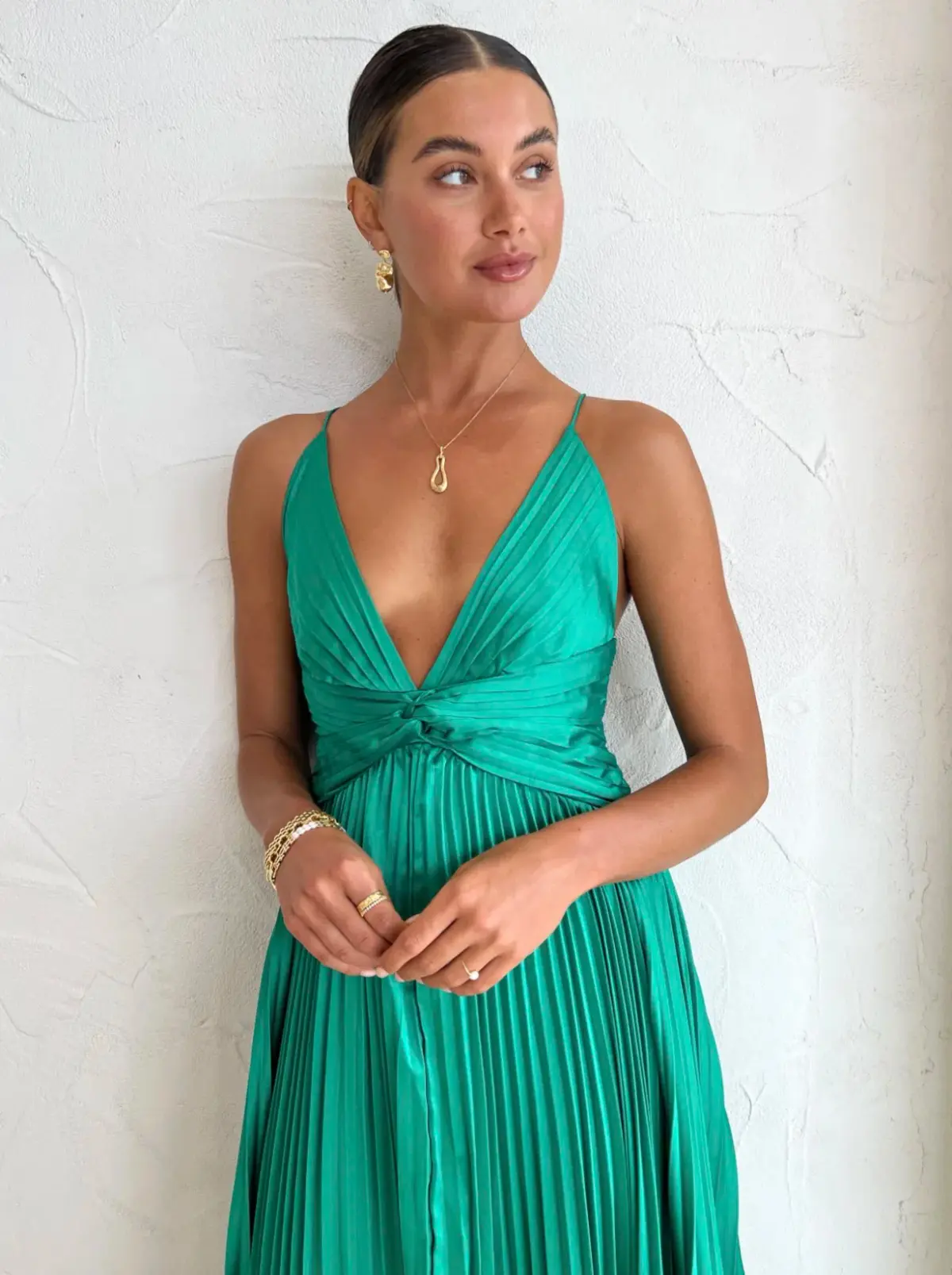 Issy Orla Dress in Jade Green Size AU 10 - Image 3