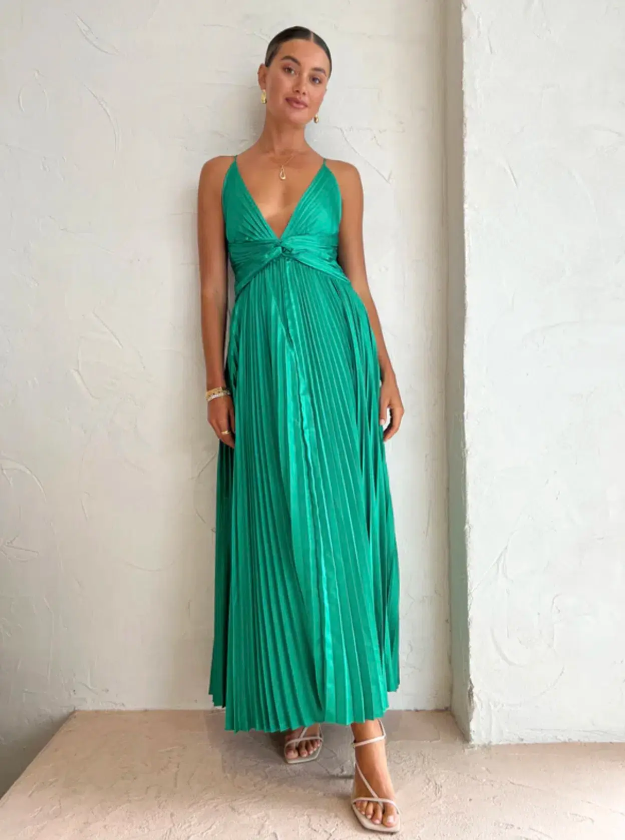 Issy Orla Dress in Jade Green Size AU 10 - Image 1
