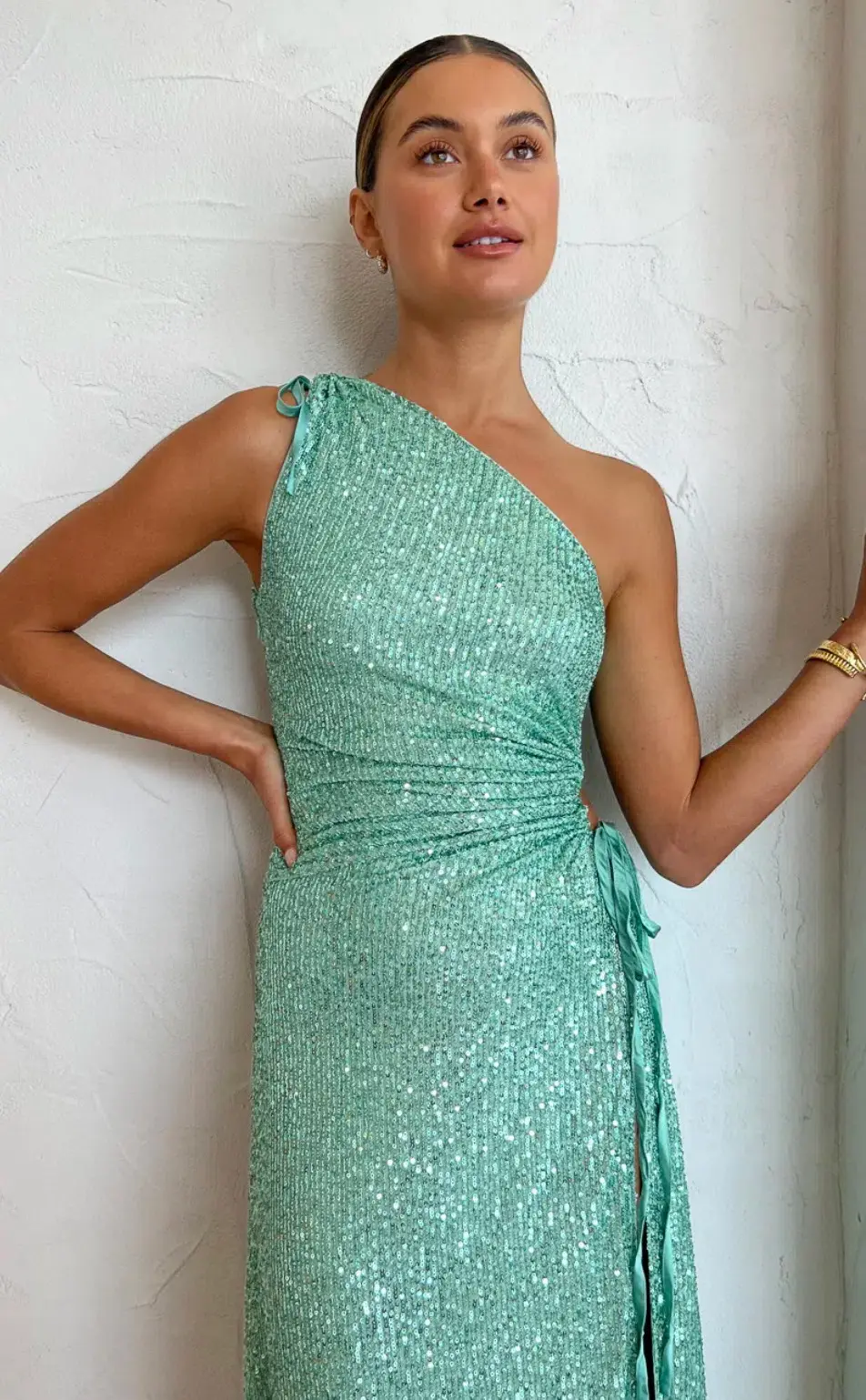 Sonya Moda Nour Mint Sequin Max Dress Size XS/AU 6 - Image 4