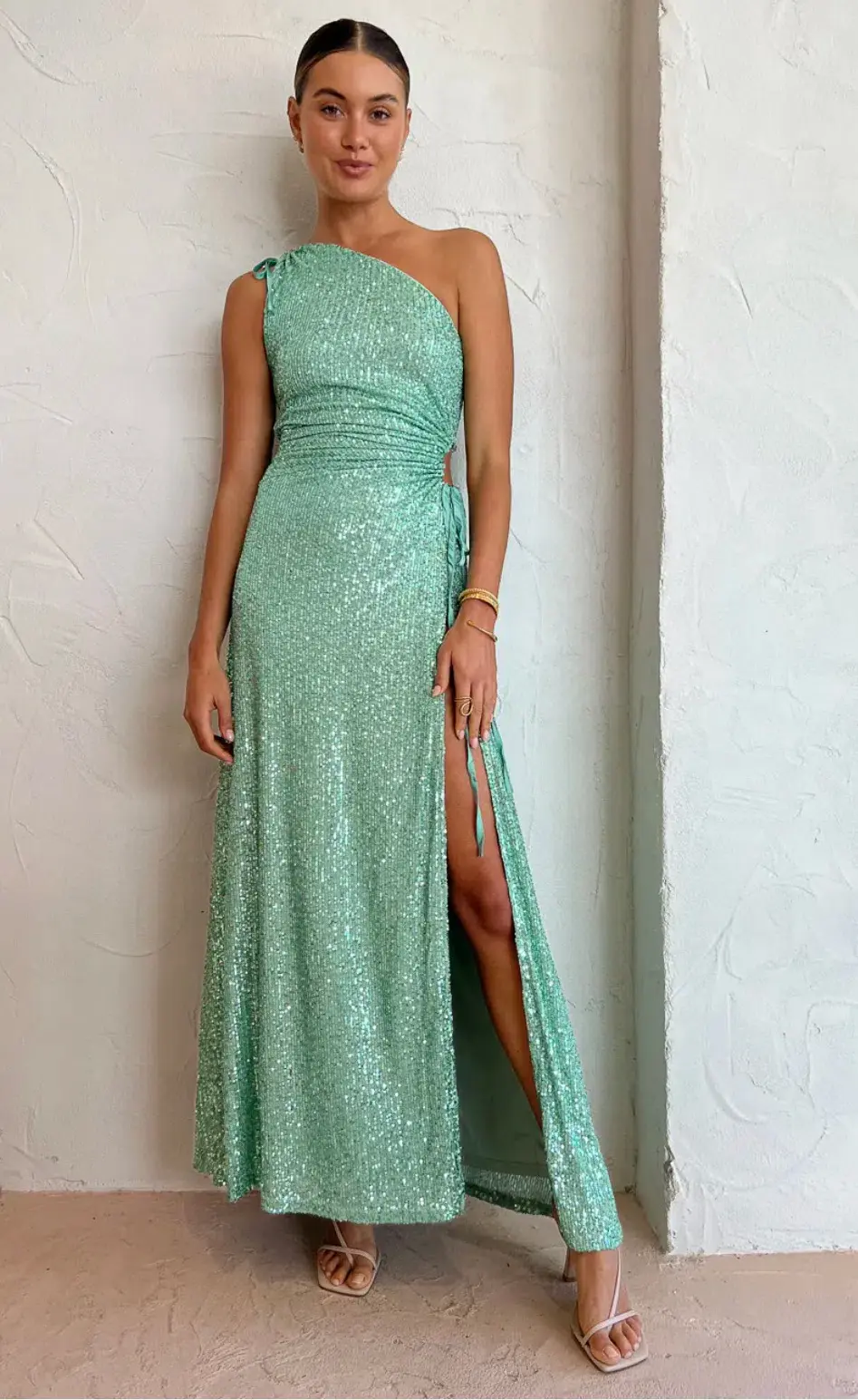 Sonya Moda Nour Mint Sequin Max Dress Size XS/AU 6 - Image 3