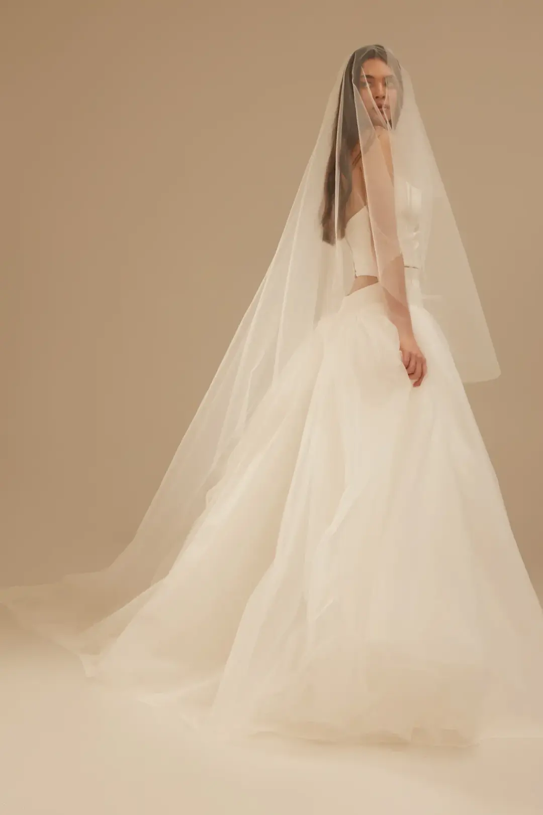 Kyha Studios Chosen Bridal Sheath Veil White  for rent on The Volte - main image