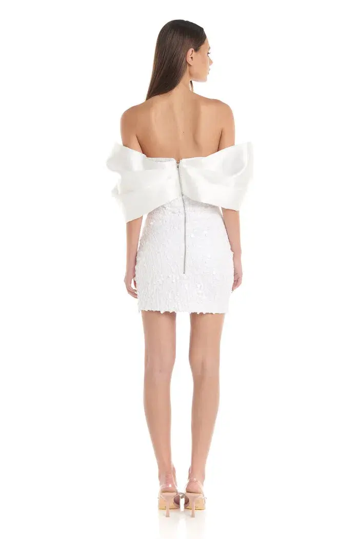 Eliya the Label Bianca Dress in White Size XS/AU 6 - Image 4