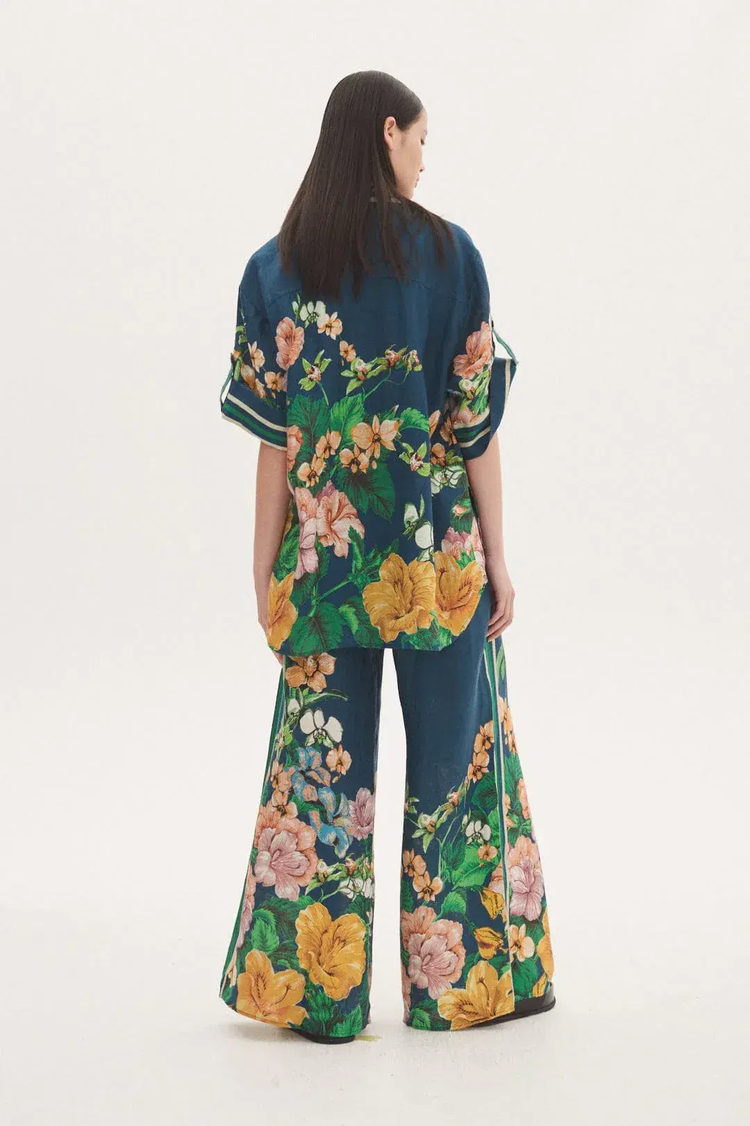 Alemais Lyla Pant and Shirt Set Floral Size 8 for rent on The Volte - main image