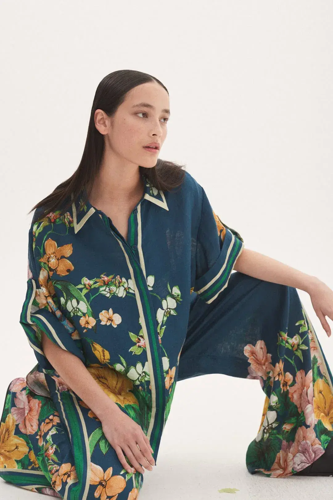 Alemais Lyla Pant and Shirt Set Floral Size 8 - Image 4