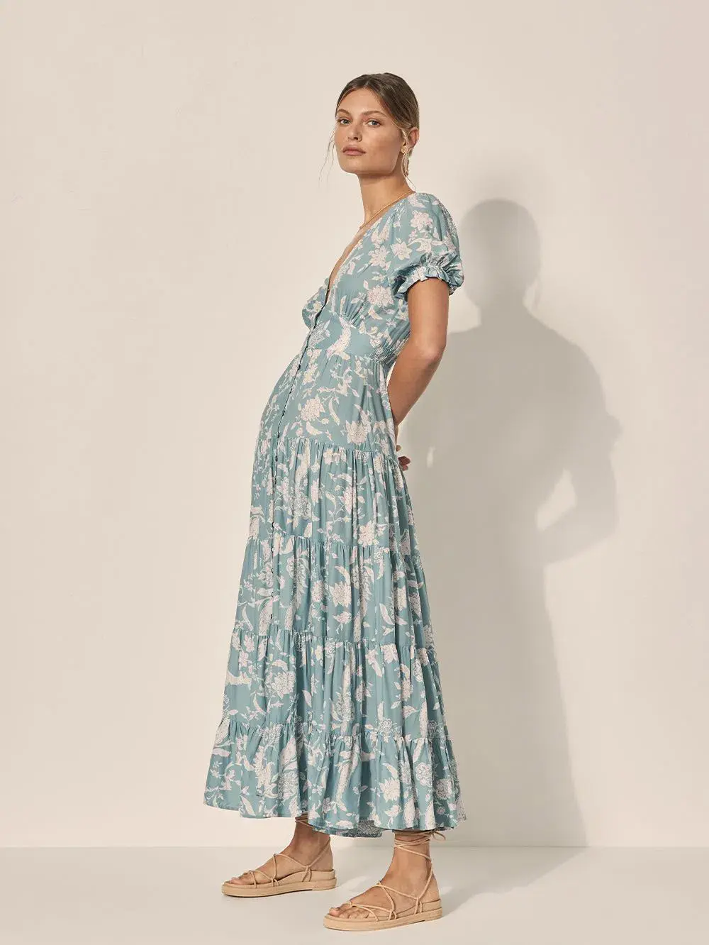 Kivari Mavi Maxi Dress Floral Size 8 - Image 2