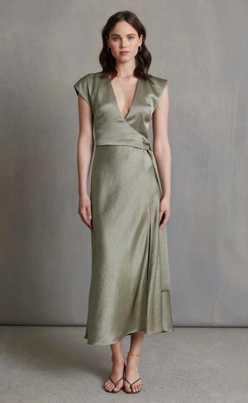 Bec and Bridge The Dreamer Wrap Dress Sage Size 12  - Image 1