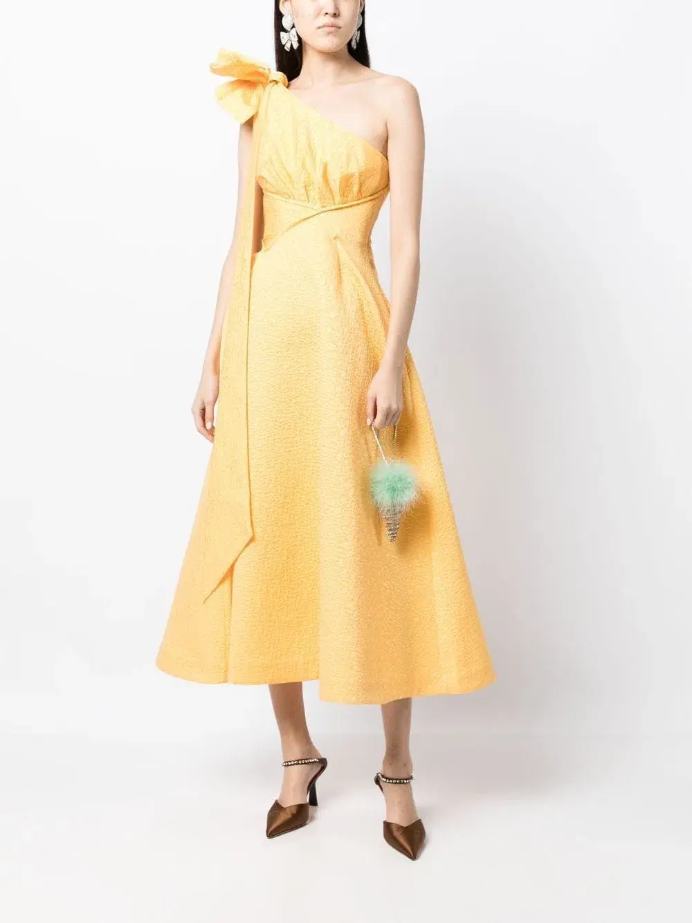 Rachel Gilbert Emiliano Dress In Lemon Drop Yellow Size 12 - Image 1