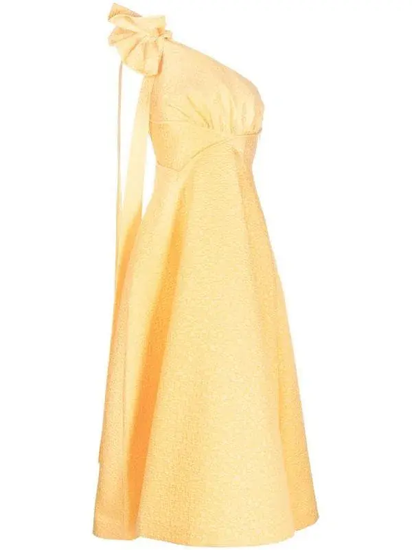 Rachel Gilbert Emiliano Dress In Lemon Drop Yellow Size 12 - Image 3