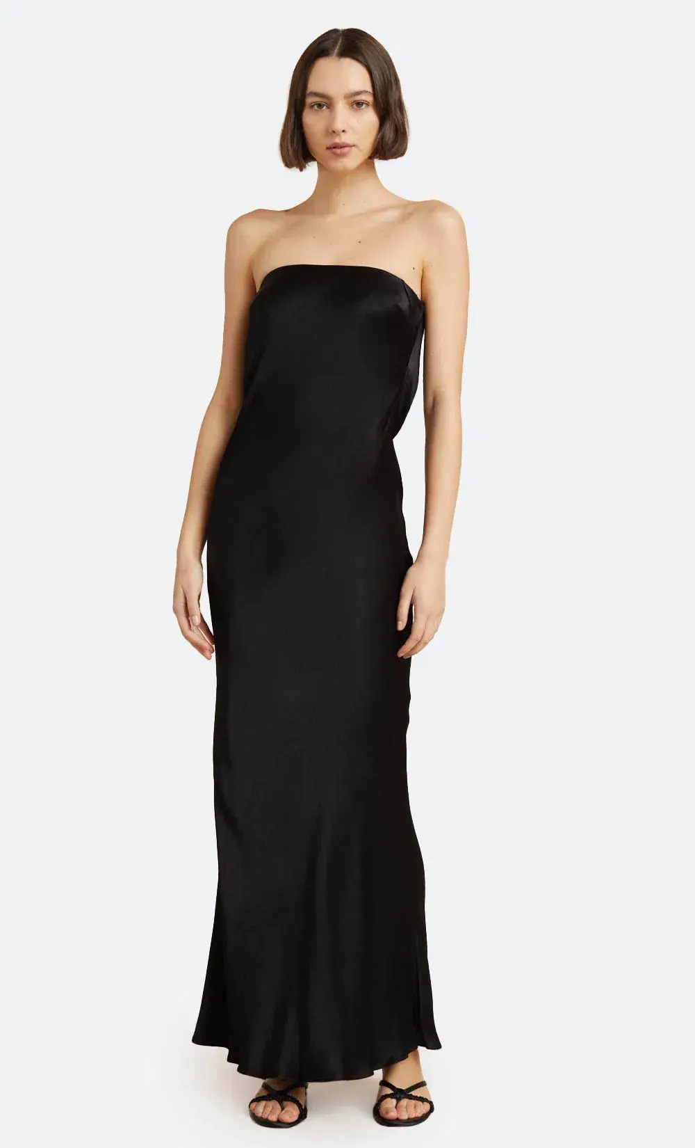 Bec & Bridge Moon Dance Strapless Maxi Dress Black Size 8 for rent on The Volte - main image