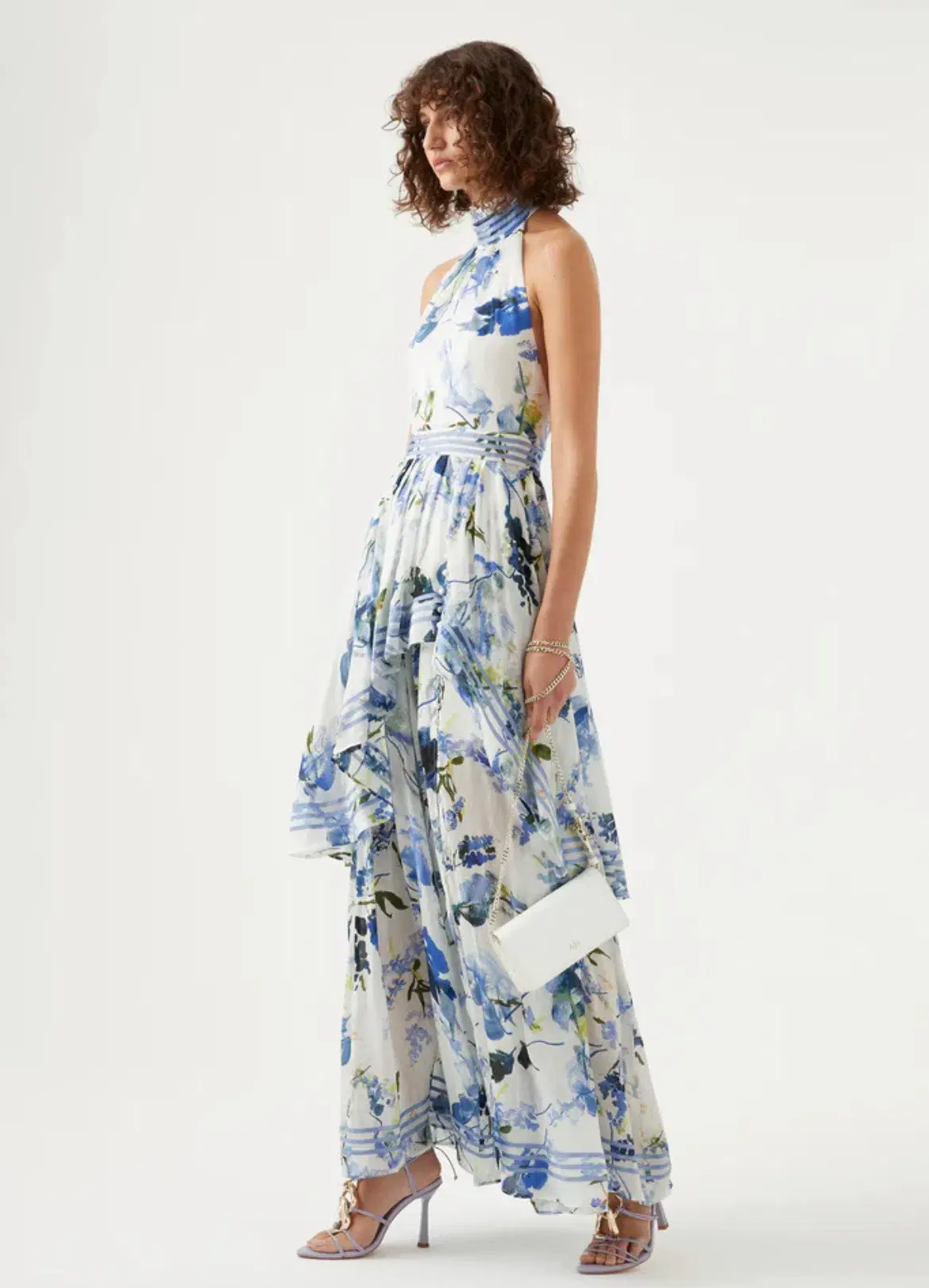 Aje Sienna Maxi Dress Lavenders of Provence Print Size 12 - Image 1