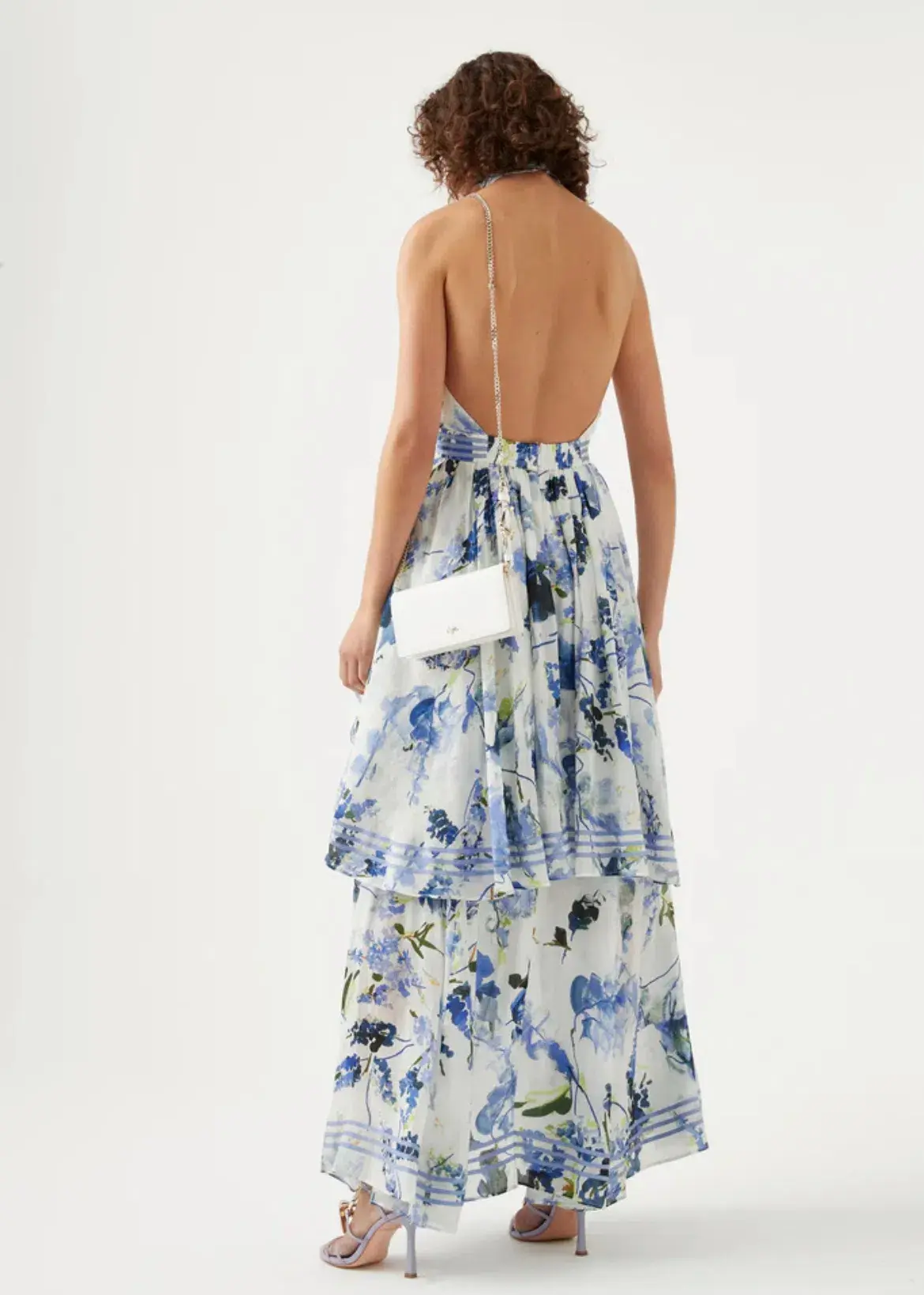 Aje Sienna Maxi Dress Lavenders of Provence Print Size 12 - Image 4