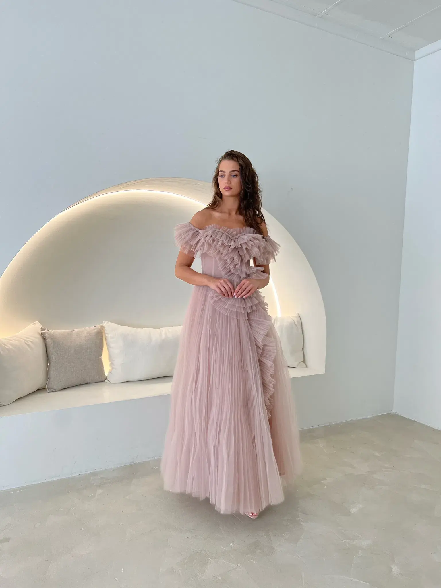 Tarik Ediz Patrice Dress Blush Size 10  - Image 2