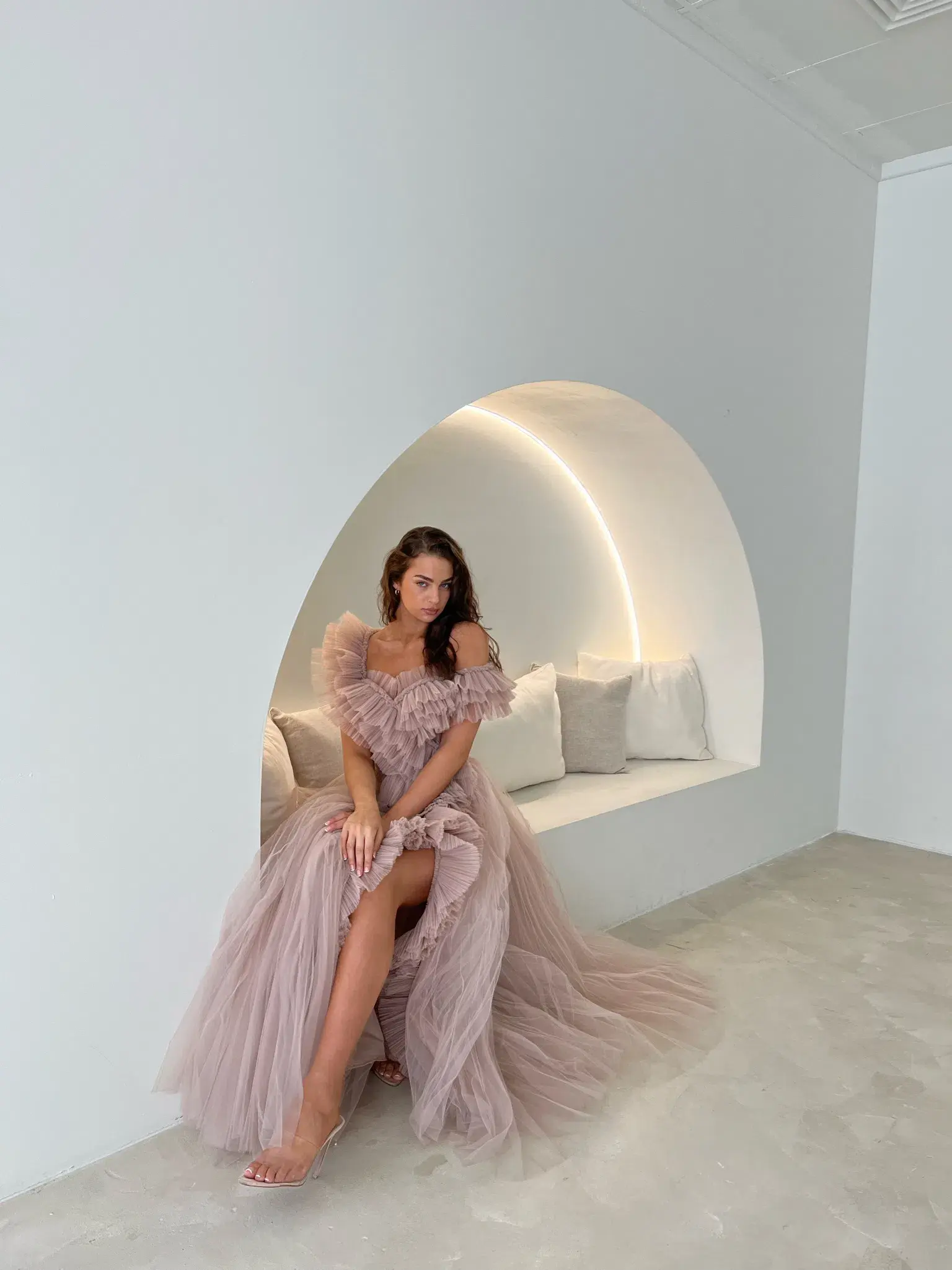 Tarik Ediz Patrice Dress Blush Size 10  - Image 3