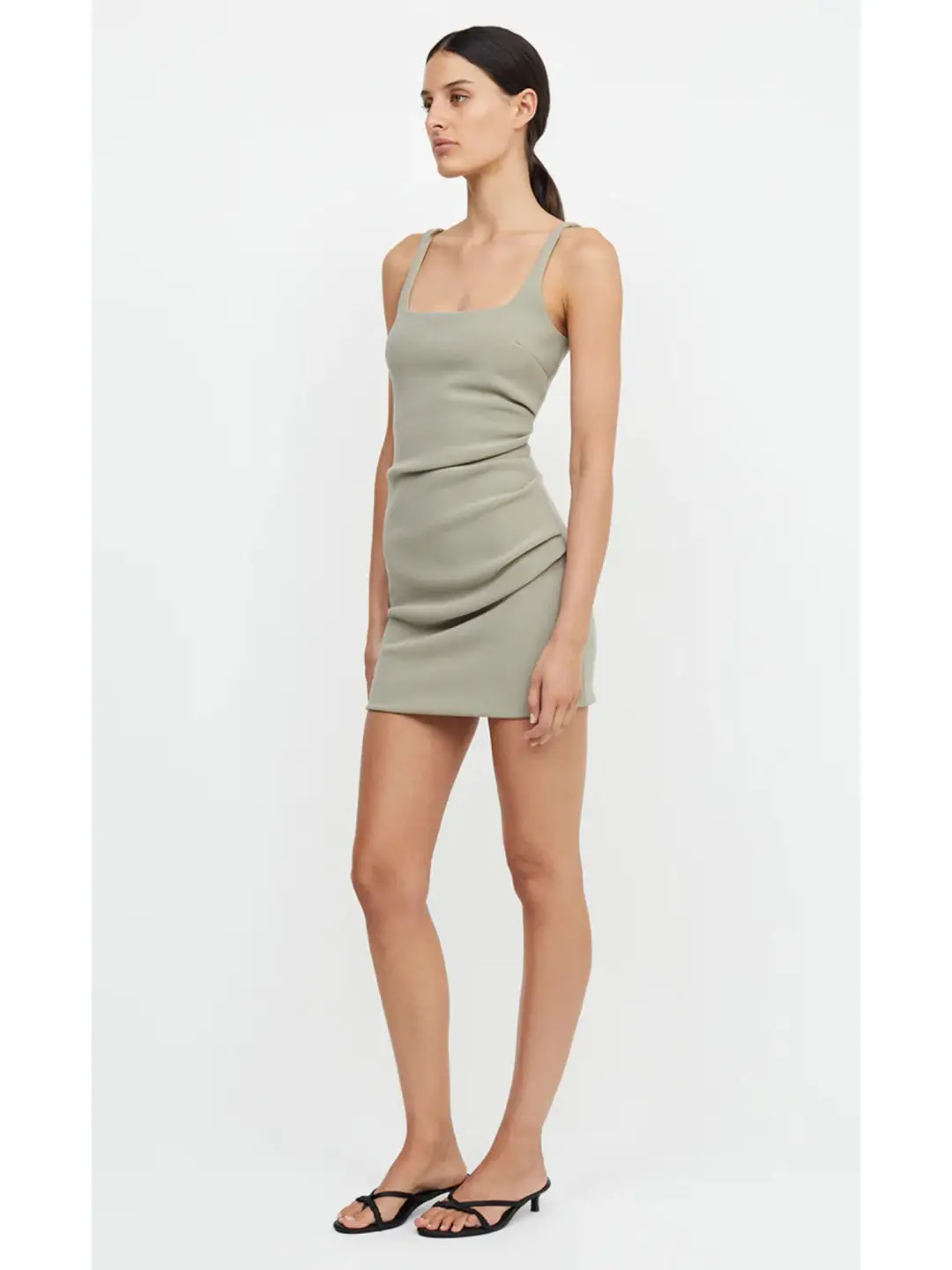 Bec & Bridge Karina Mini Dress Sage Size AU 6 for rent on The Volte - main image