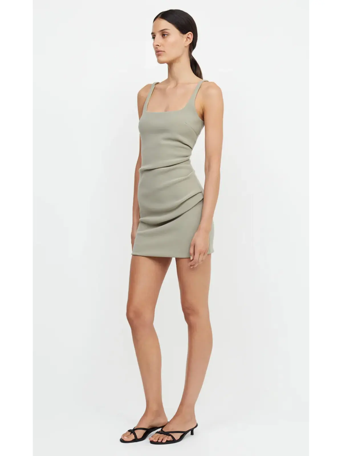 Bec & Bridge Karina Mini Dress Sage Size AU 6 - Image 2