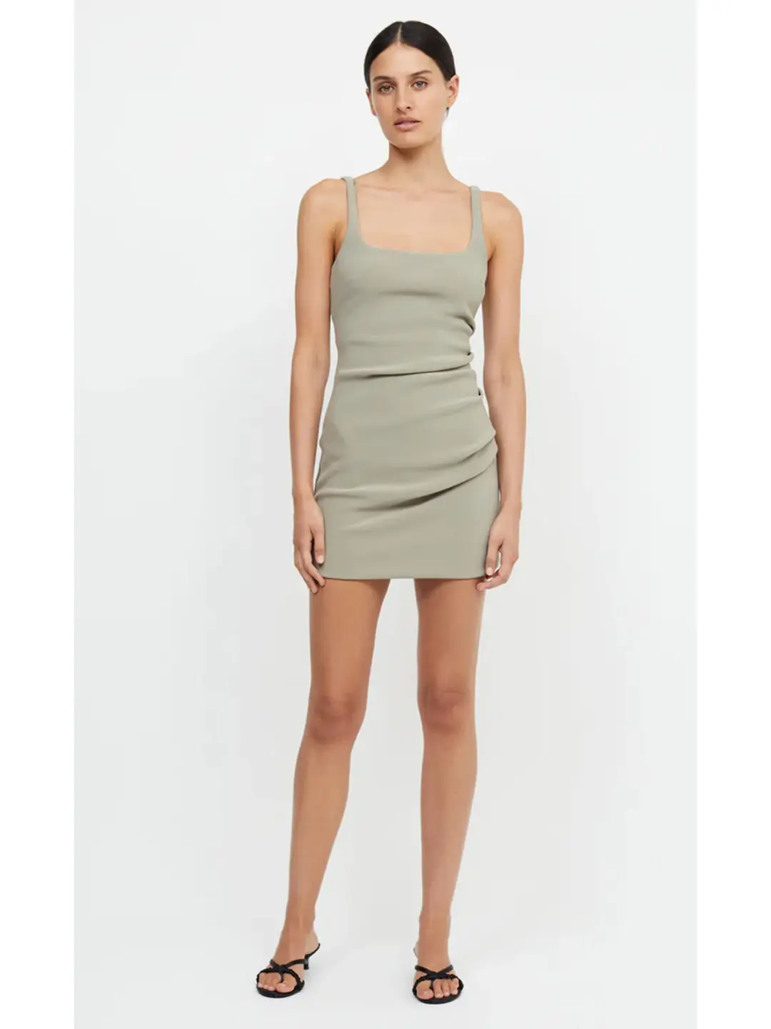 Bec & Bridge Karina Mini Dress Sage Size AU 6 for rent on The Volte - main image