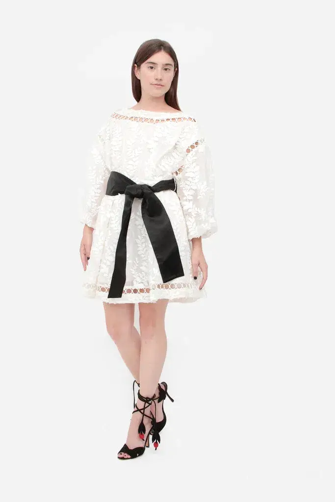 Zimmermann Winsome Cinch Vine Mini Dress Pearl Size 8 - Image 1