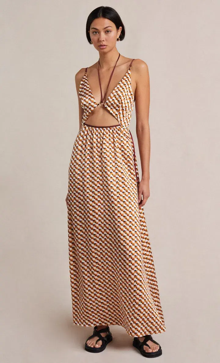 Bec & Bridge Casablanca Maxi Dress Print Size 6 for rent on The Volte - main image