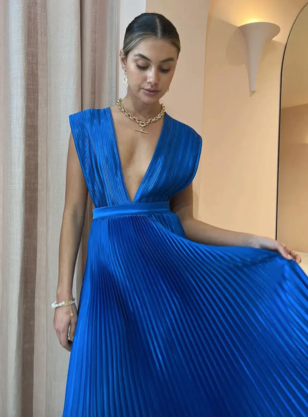 L'idée Gala Gown Moroccan Blue Size AU 14 for rent on The Volte - main image