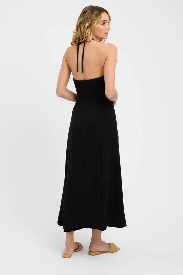 Kookai Hayman Cross Tie Dress Black Size AU 6 - Image 3
