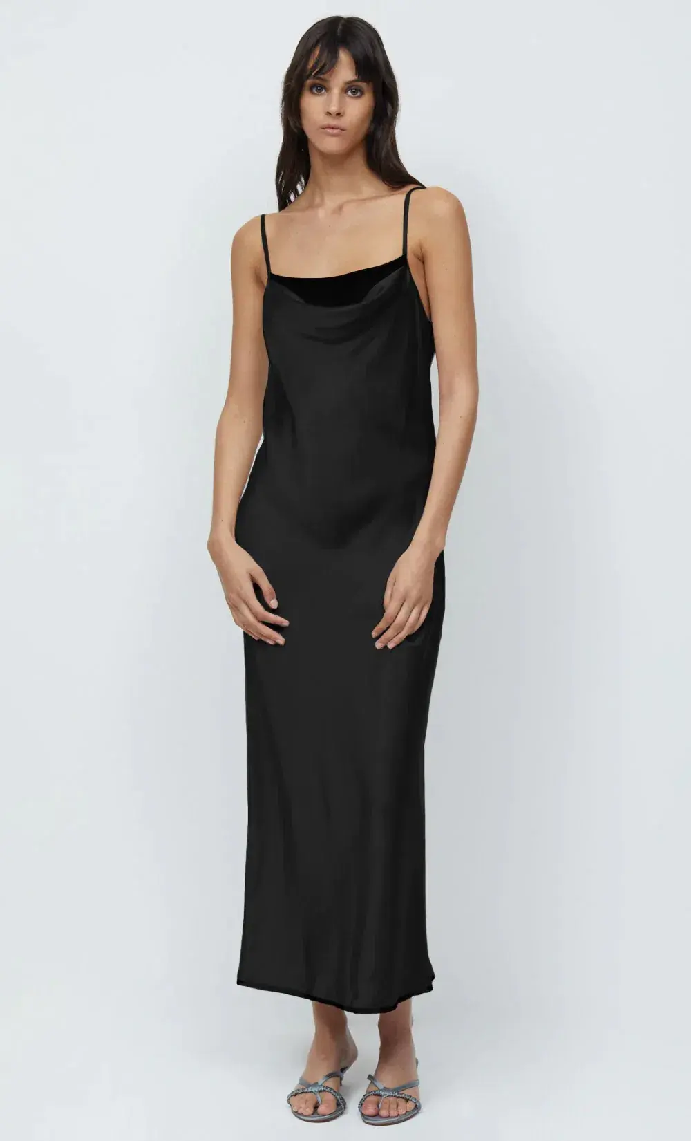 Bec & Bridge Helena Silk Strappy Dress Black Size AU 10 - Image 1